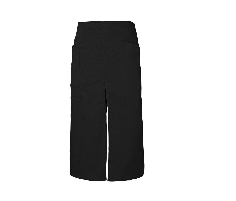 Velilla Lange Schürze mit Schlitz und Taschen 404209 bedrucken