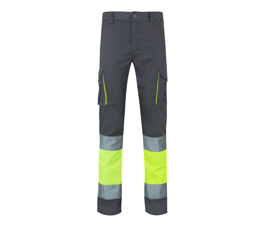Velilla Two-Tone High Visibility Multi-Pocket Stretch Trousers 303002S bedrucken