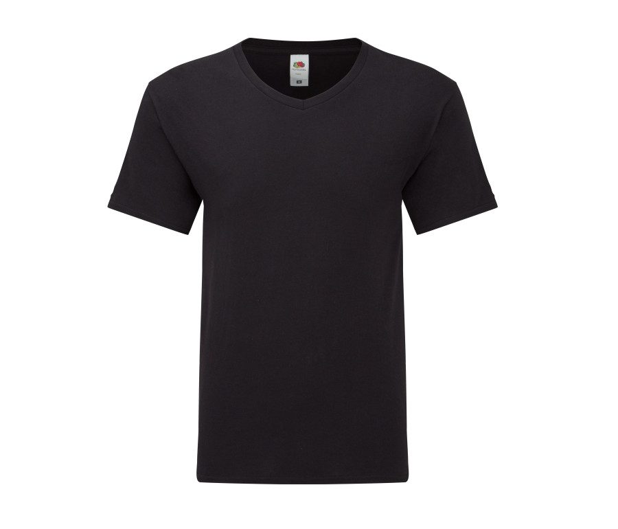 Fruit Of The Loom Iconic 150 V-Neck T 0614420 bedrucken