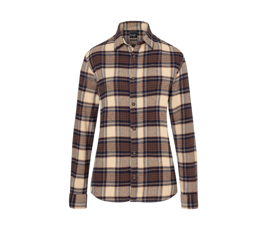 Karlowsky Ladies' Checked Blouse Urban-Trend BF 9 bedrucken