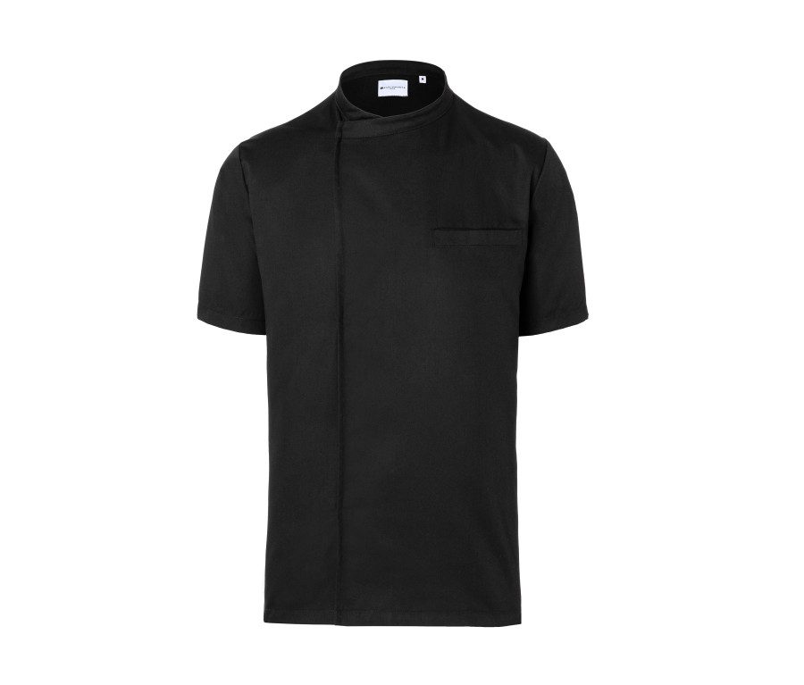 Karlowsky Short Sleeve Throw-Over Chef Shirt Basic BJM 3 bedrucken