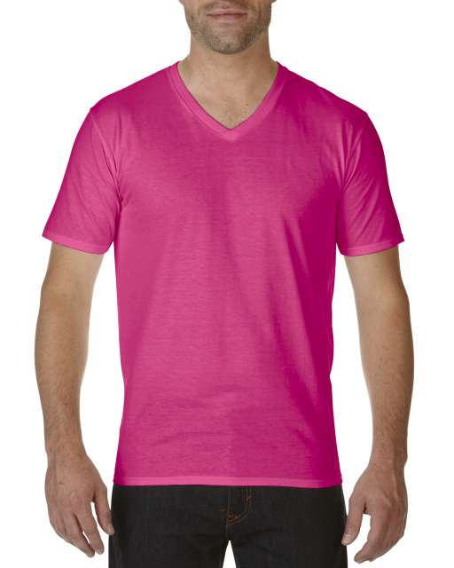 Gildan Premium Cotton® Adult V-Neck T-Shirt bedrucken