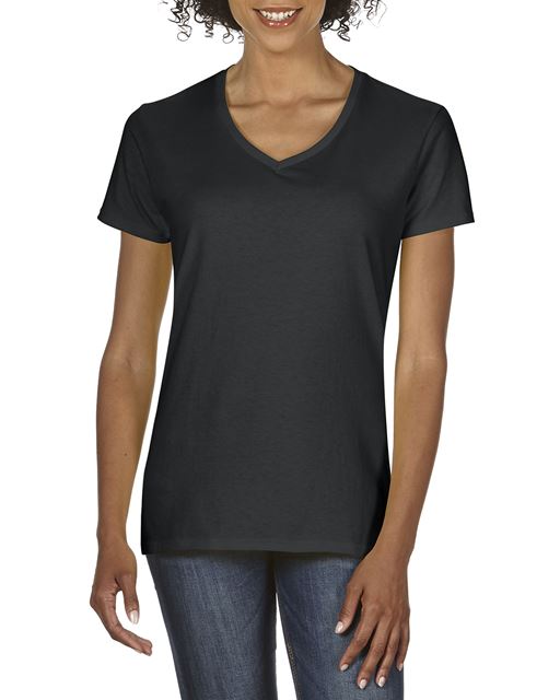 Gildan Premium Cotton® Ladies' V-Neck T-Shirt bedrucken