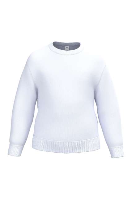 iDeal Basic Kids' Basic Round Neck Sweatshirt in Ideal White