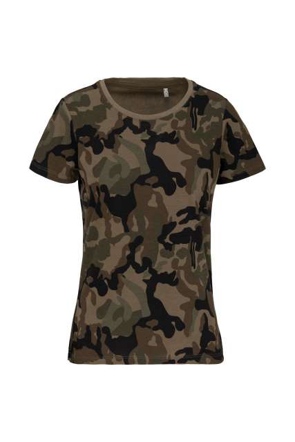 Kariban Ladies' Short-Sleeved Camo T-Shirt bedrucken