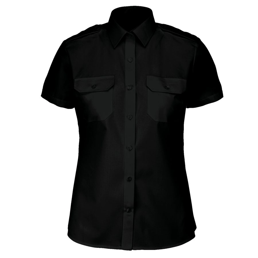 Kariban Ladies’ Short-Sleeved Pilot Shirt bedrucken