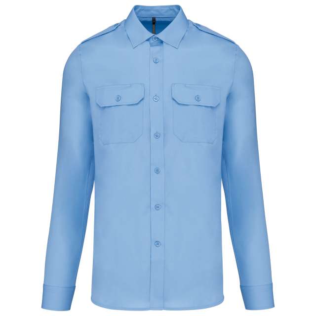Kariban Men's Long-Sleeved Pilot Shirt bedrucken