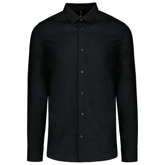 Kariban Men’s Long-Sleeved Cotton Poplin Shirt bedrucken