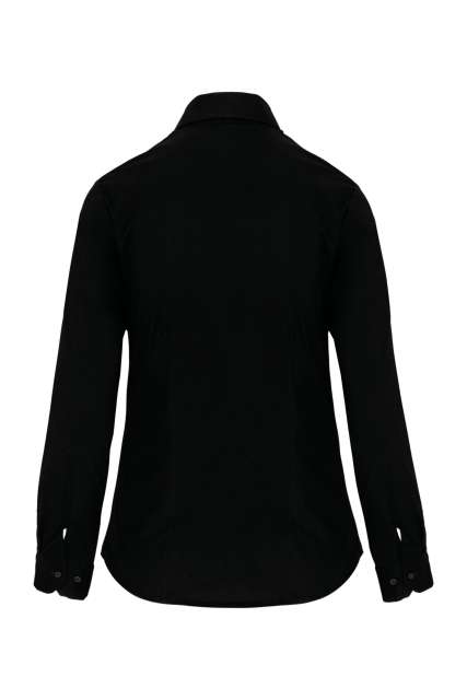 Kariban Ladies' Long-Sleeved Stretch Shirt bedrucken