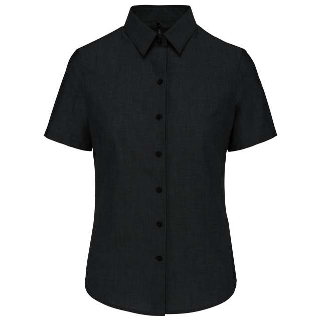 Kariban Ladies' Short-Sleeved Oxford Shirt bedrucken