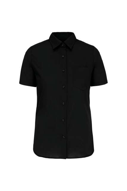 Kariban Ladies' Short-Sleeved Cotton Poplin Shirt bedrucken