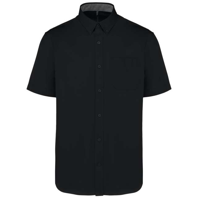 Kariban Men's Ariana Iii Short-Sleeve Cotton Shirt bedrucken
