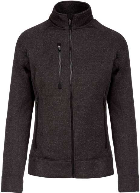 Kariban Ladies' Full Zip Heather Jacket bedrucken