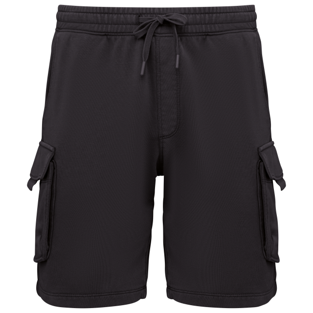 Native Spirit Men’s French Terry Washed Effect Cargo Shorts bedrucken