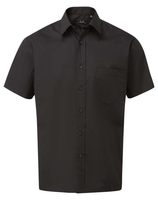 Premier Men's Short Sleeve Poplin Shirt bedrucken