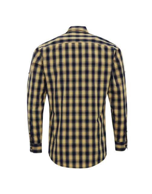 Premier 'mulligan' Check - Men's Long Sleeve Cotton Shirt bedrucken