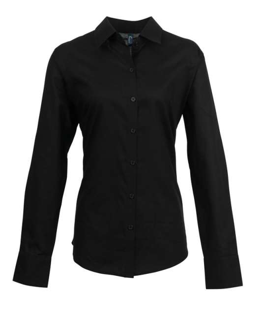 Premier Women's Long Sleeve Signature Oxford Blouse bedrucken