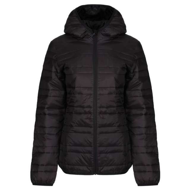 Regatta Womens Hooded Packaway Firedown Jacket bedrucken