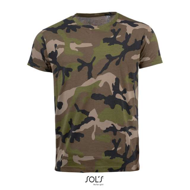 SOL'S Sol's Camo Men - Round Collar T-Shirt bedrucken