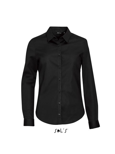SOL'S Sol's Blake Women - Long Sleeve Stretch Shirt bedrucken