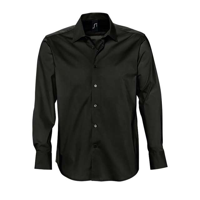 SOL'S Sol's Brighton - Long Sleeve Stretch Men's Shirt bedrucken