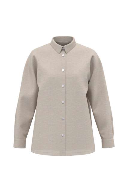 Spasso Ladies' Oversize Linen Shirt bedrucken