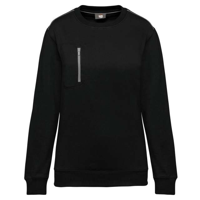 Designed To Work Unisex Daytoday Contrasting Pocket Sweatshirt bedrucken