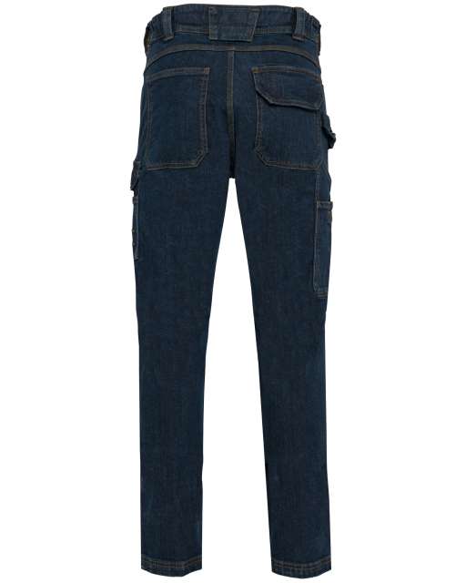 Designed To Work Men's Multipocket Denim Trousers bedrucken