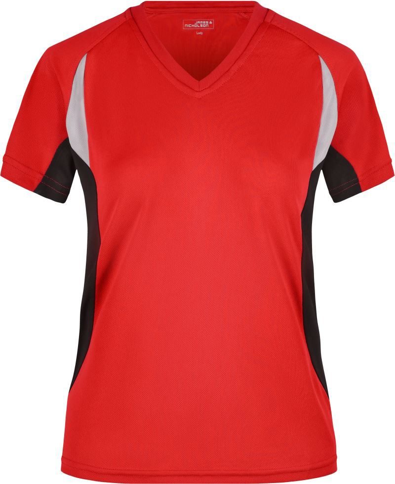 Daiber Damen V-Ausschnitt Lauf Shirt JN 390 bedrucken