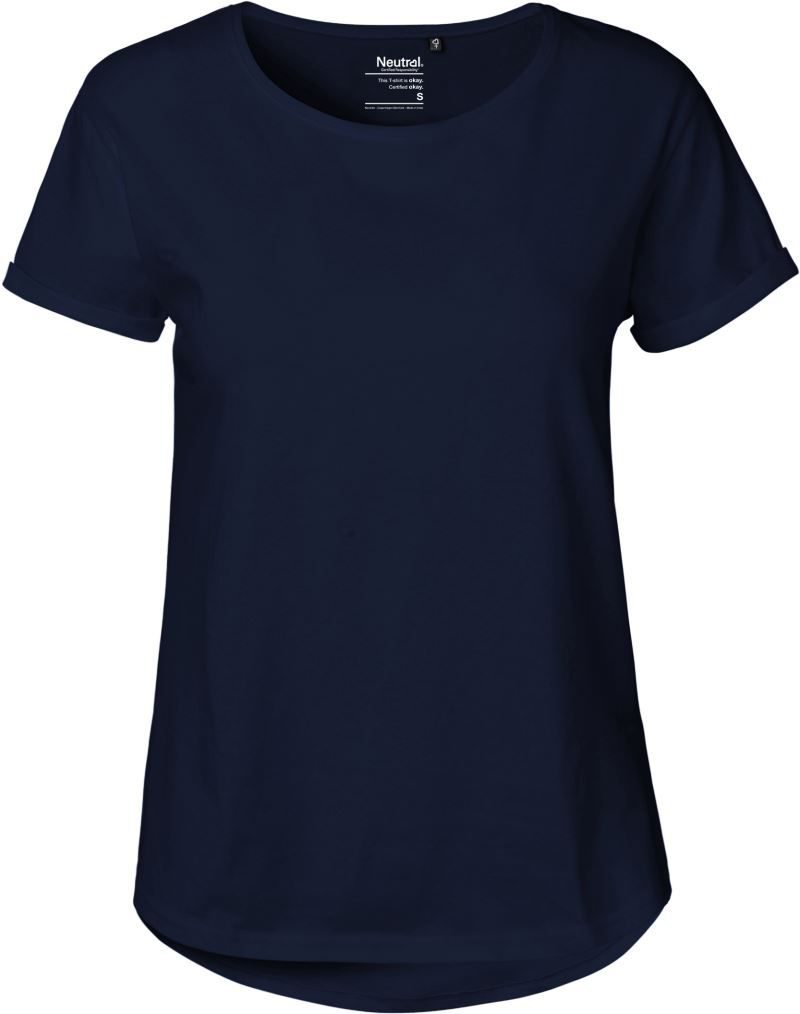 Neutral Damen Bio T-Shirt mit Umschlag O 80012 bedrucken