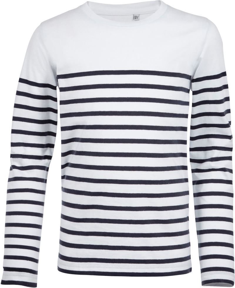 SOL'S Kinder T-Shirt langarm gestreift Matelot LSL Kids bedrucken