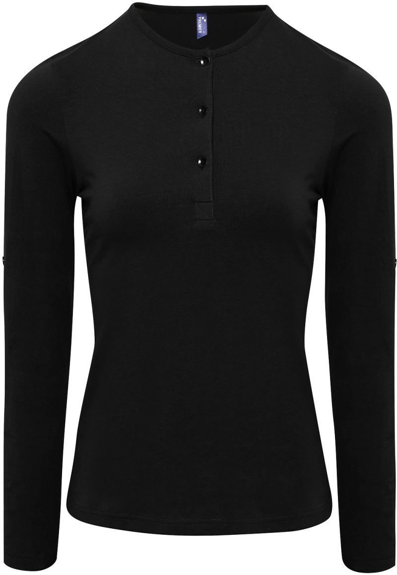 Premier Damen Rollärmel T-Shirt langarm PR 318 bedrucken