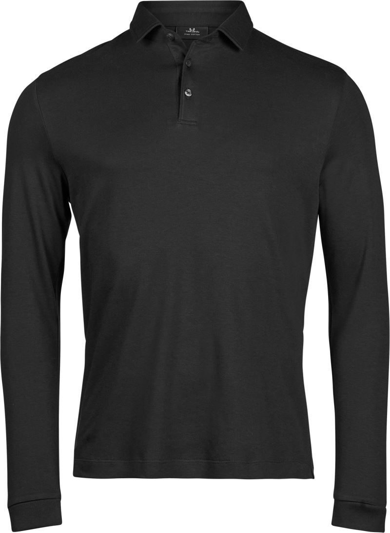 Tee Jays Pima Baumwoll Polo langarm TJ 1442 bedrucken
