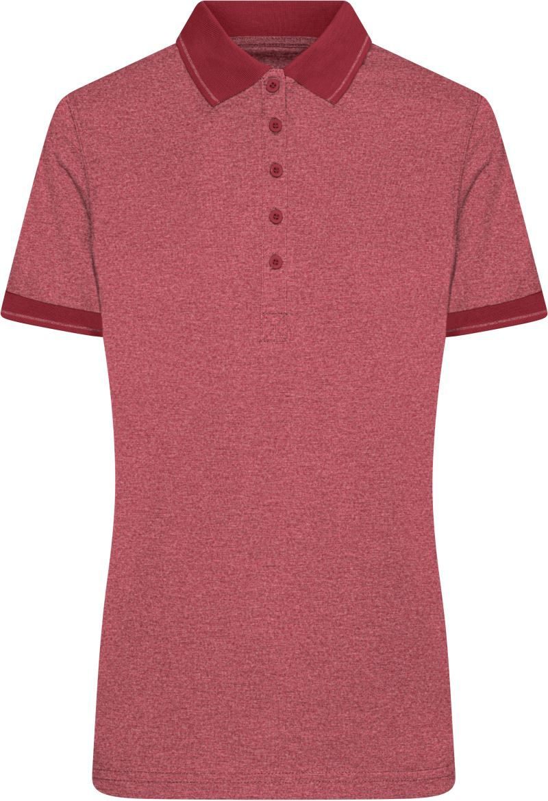 Daiber Damen Jersey Melange Polo JN 705 bedrucken