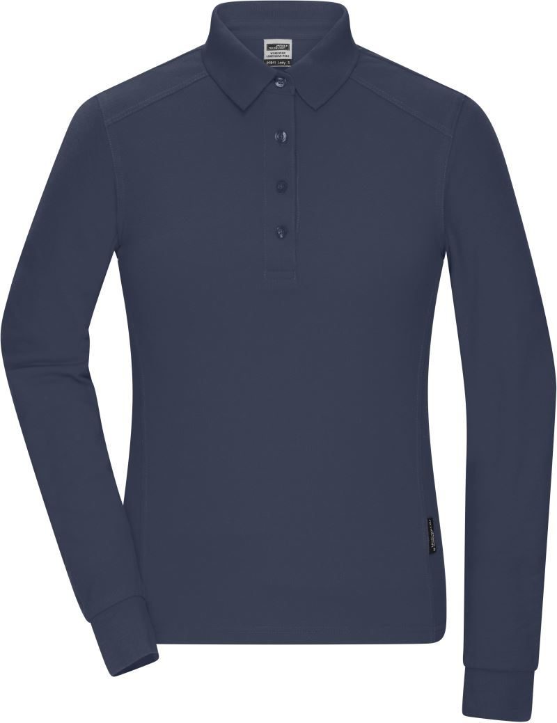 Daiber Damen Piqué Workwear Polo langarm JN 1841 bedrucken