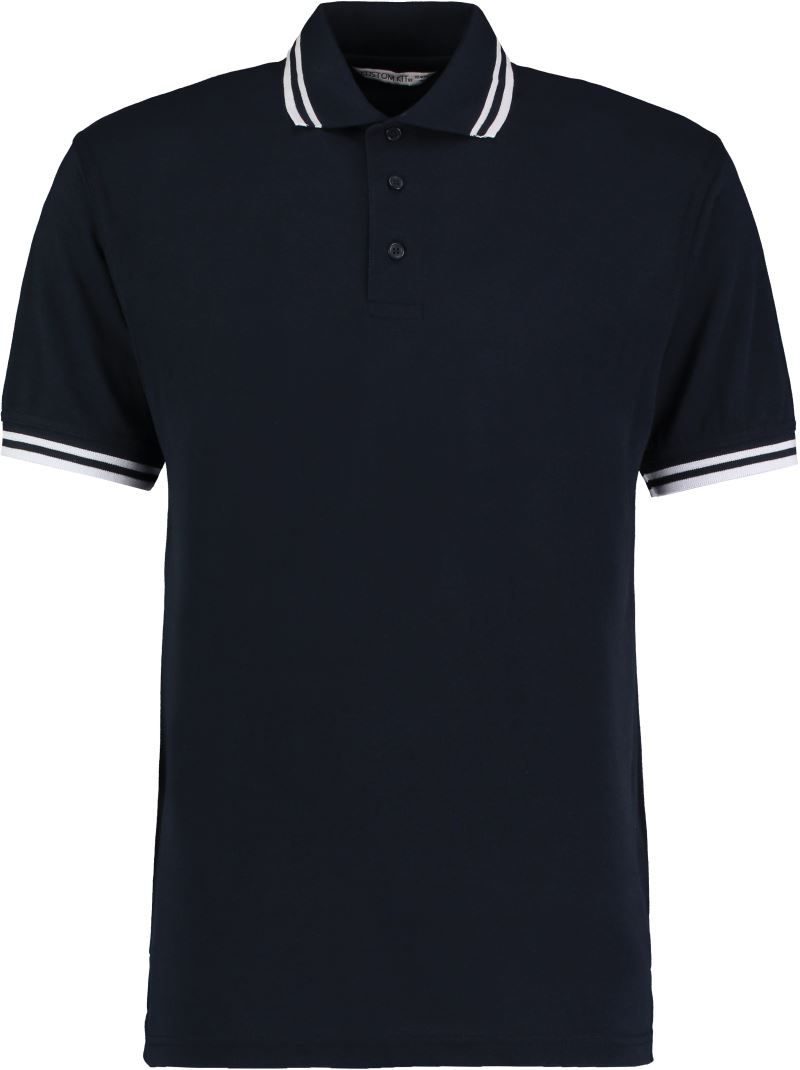 Kustom Kit Herren Kontrast Piqué Polo KK 409 bedrucken
