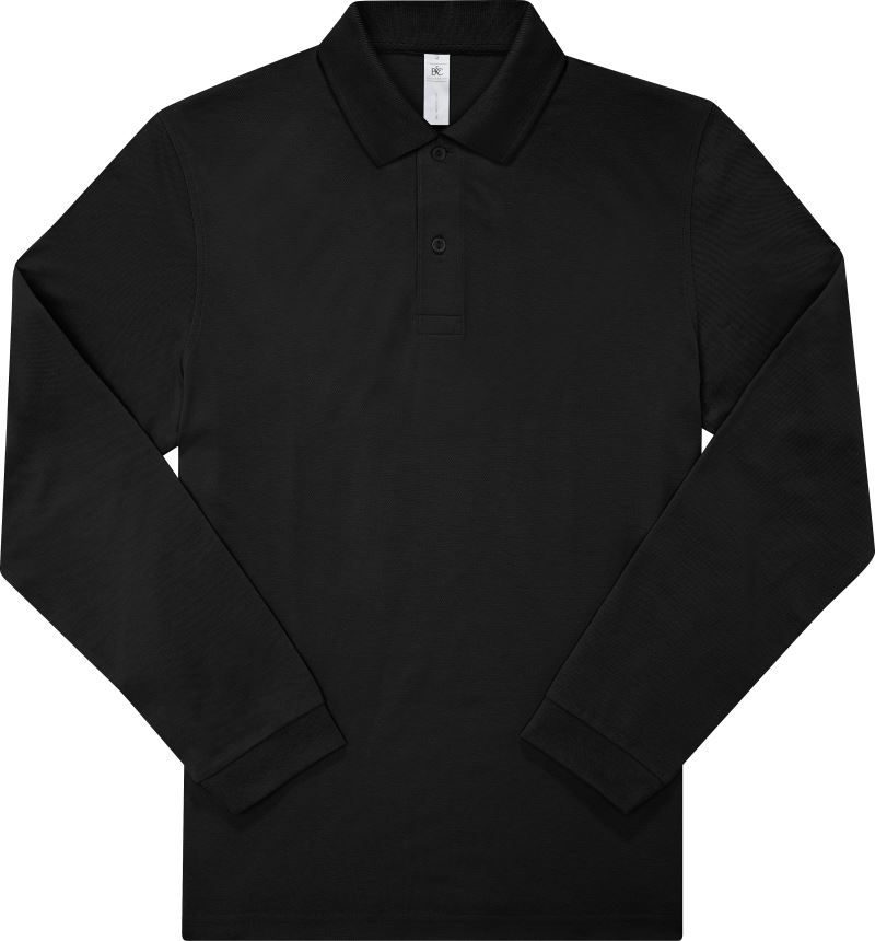 B&C Schweres Piqué Polo langarm My Polo 210 LSL bedrucken