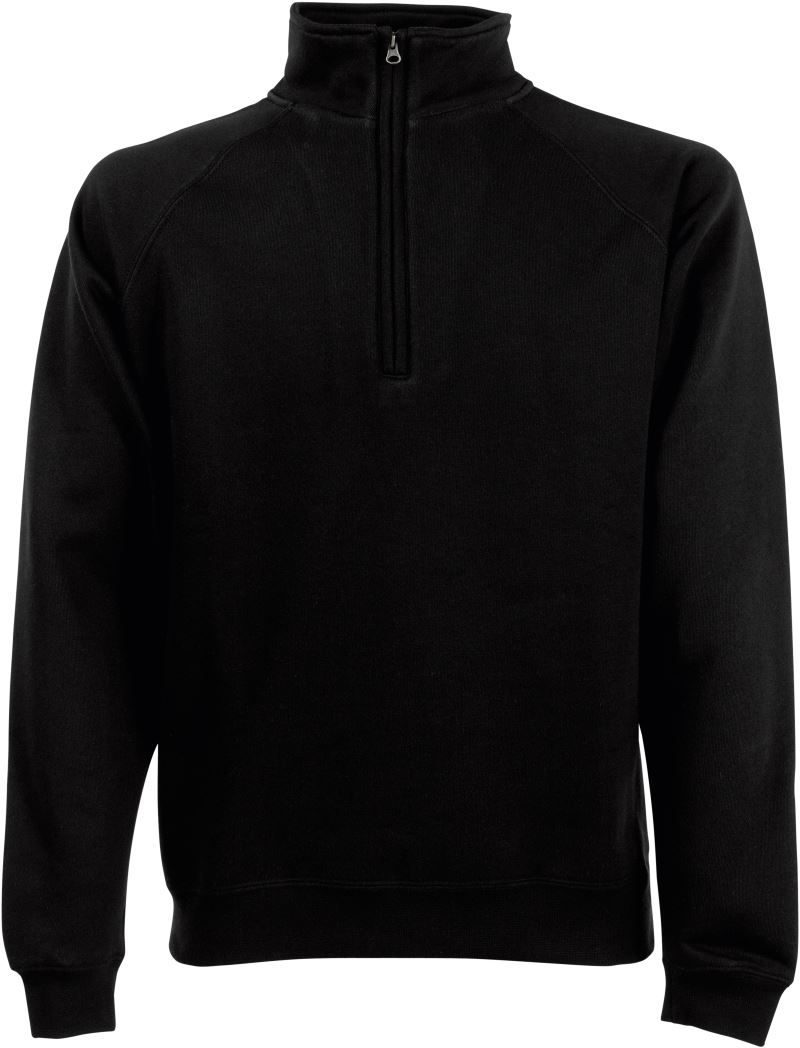 Fruit of the Loom Sweater mit 1/4 Zip Premium Zip Neck Sweat bedrucken