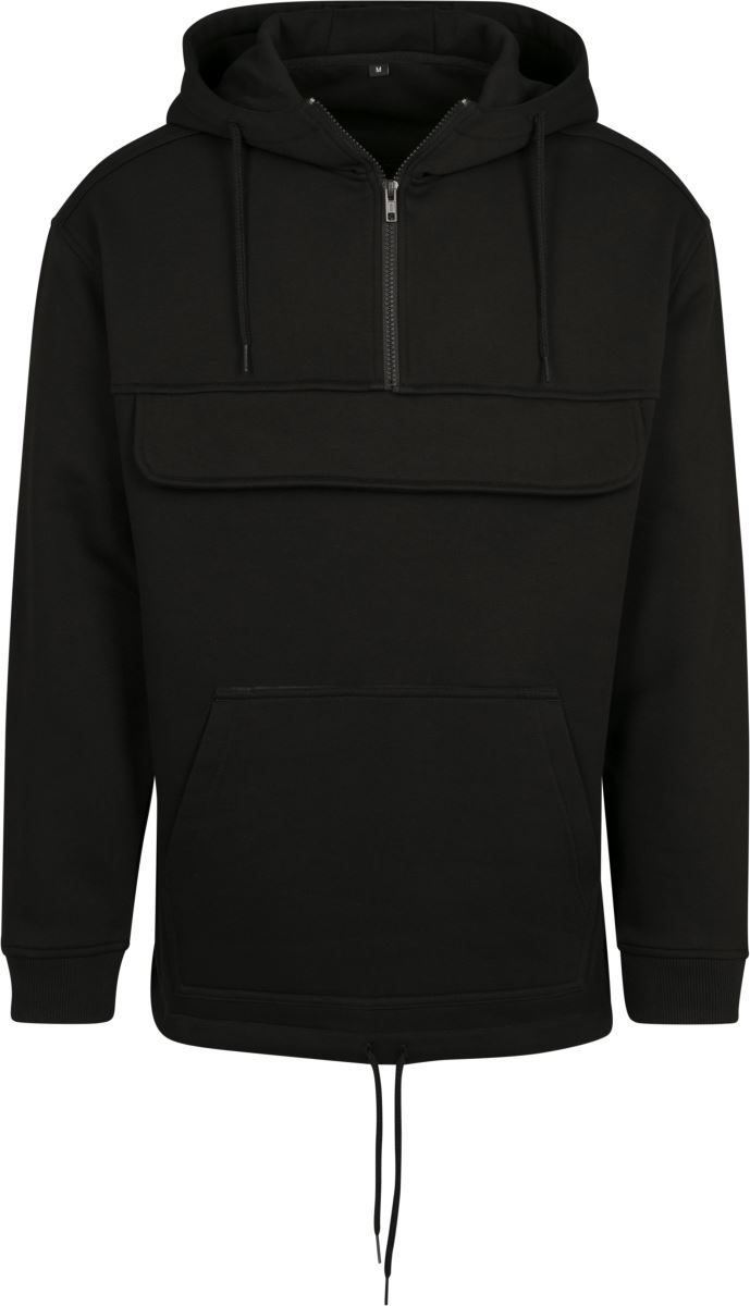 Build your Brand Kapuzen Sweater mit 1/4 Zip BY 098 bedrucken