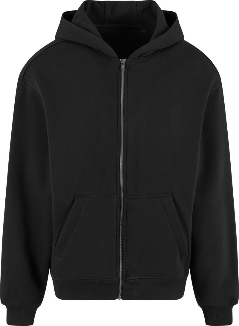 New Morning Studios Schwere Unisex Oversize Kapuzen Sweatjacke NM 013 bedrucken