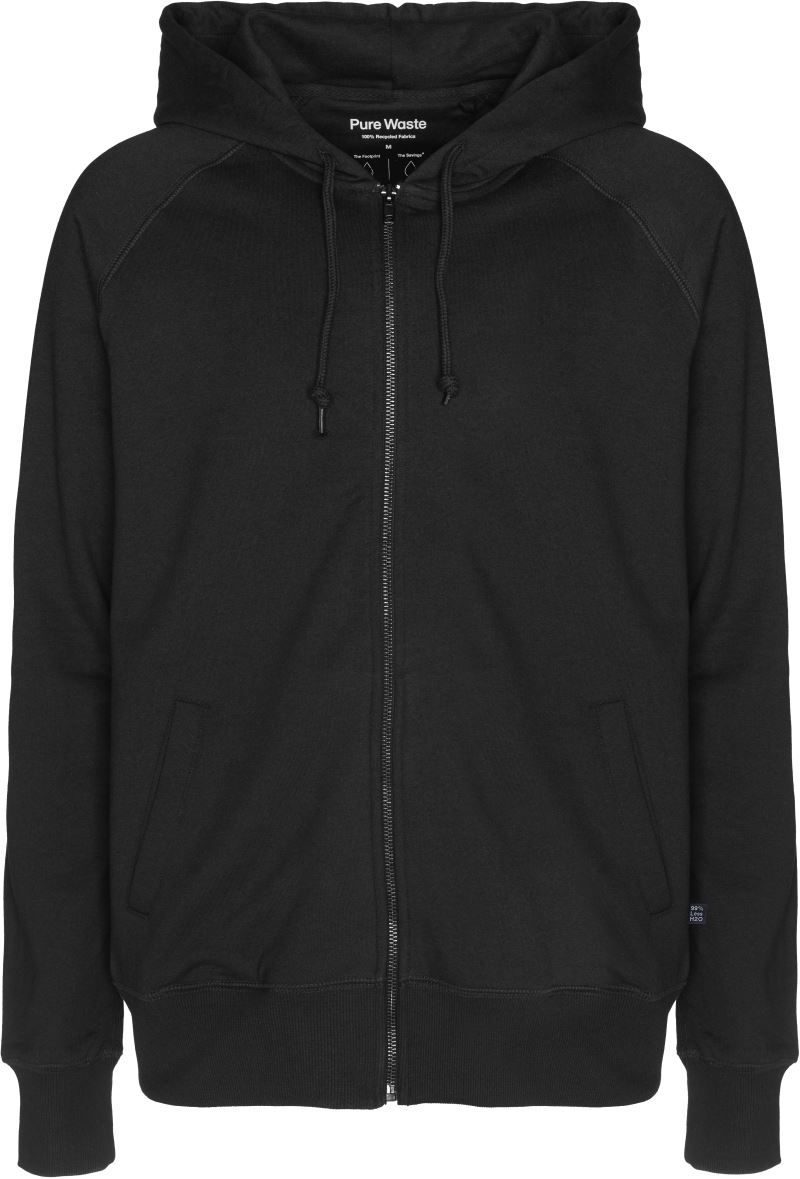 Pure Waste Unisex Kapuzen Sweatjacke HJUB bedrucken