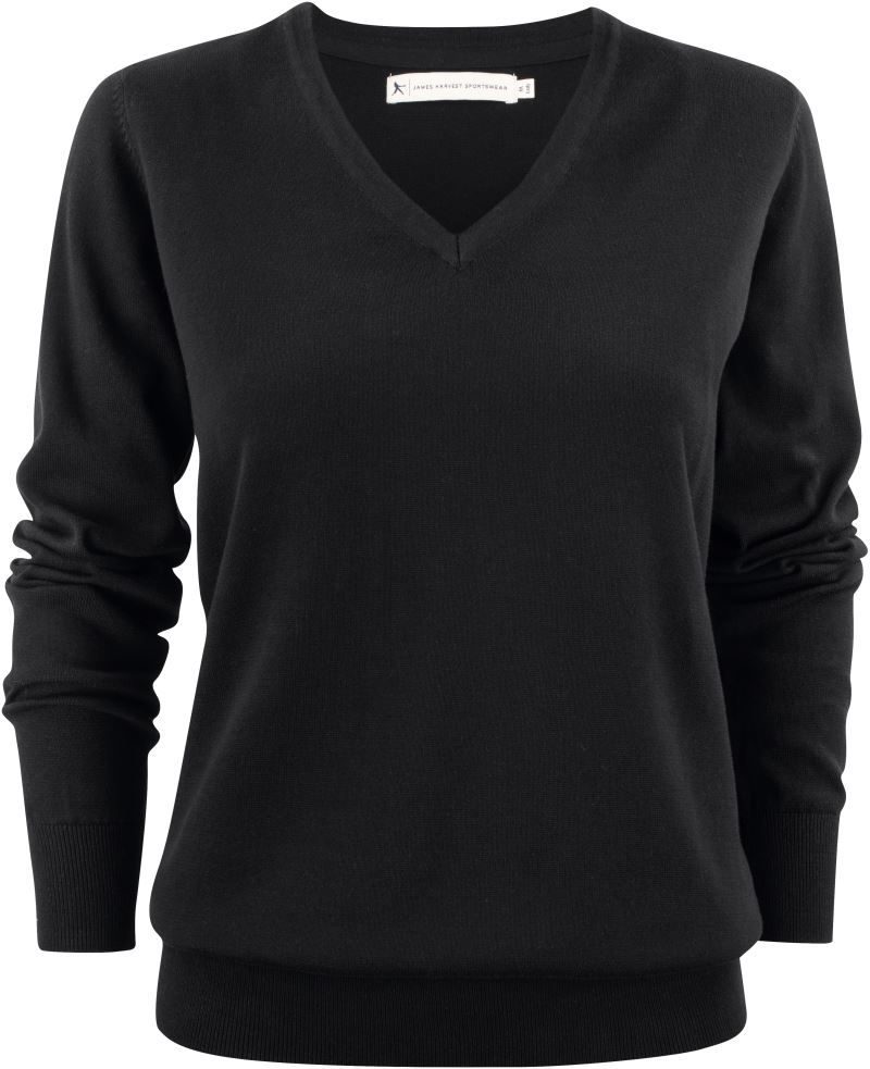 James Harvest Damen V-Ausschnitt Pullover Ashland V-Neck Women bedrucken
