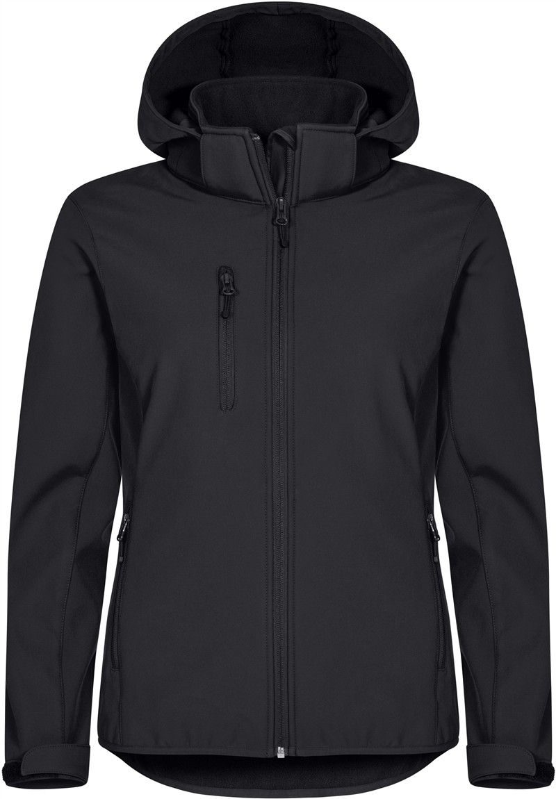 Clique Damen 3-Lagen Kapuzen Softshell Jacke Classics Softshell Hoody W bedrucken