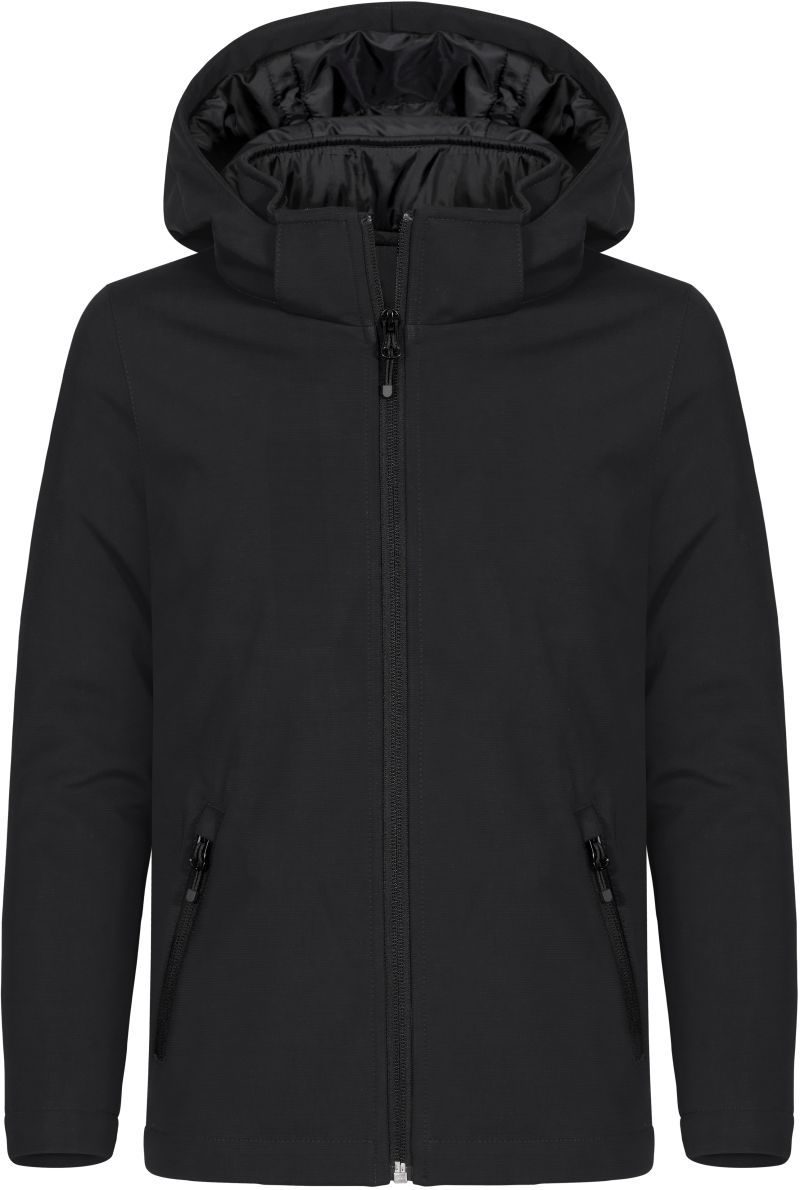Clique Wattierte Kinder Kapuzen Softshell Jacke Padded Hooded Softshell Junior bedrucken