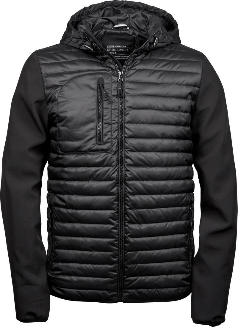 Tee Jays Herren Crossover Kapuzenjacke TJ 9628 bedrucken