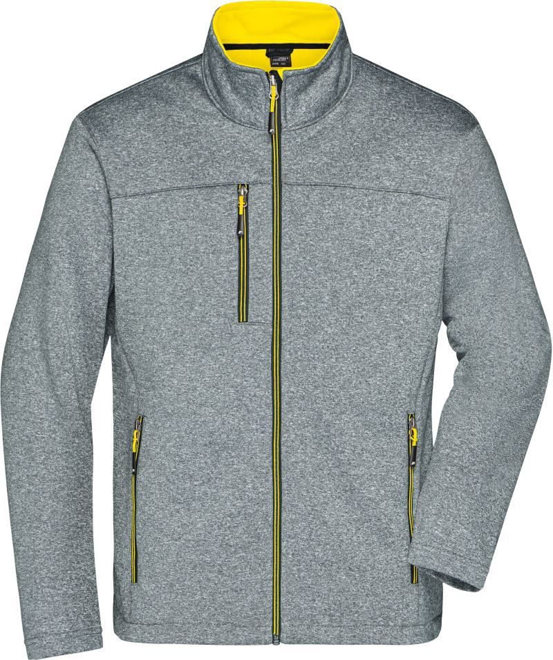 Daiber Herren 2-Lagen Melange Softshell Jacke JN 1148 bedrucken