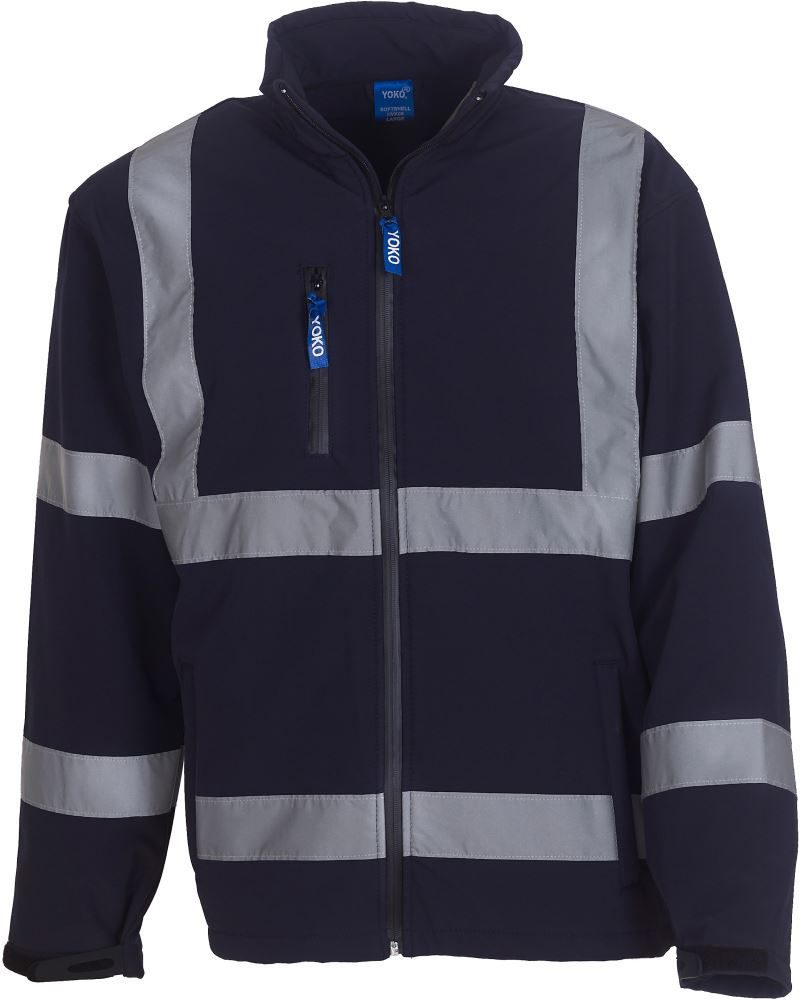 Yoko Hi-Vis Softshell Jacke HVK 09 bedrucken