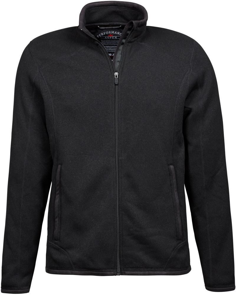 Tee Jays Herren Melange Strickfleece Jacke TJ 9615 bedrucken