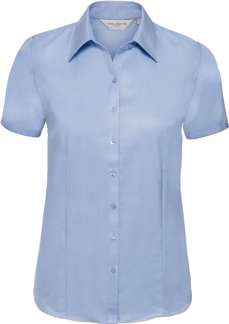 Russell Athletic Herringbone Bluse kurzarm 963F bedrucken