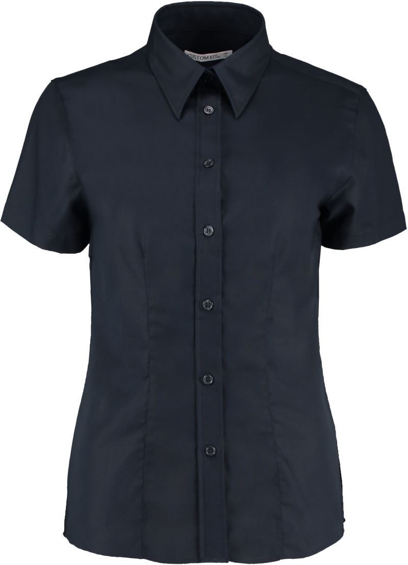 Kustom Kit Workwear Oxford Bluse kurzarm KK 360 (26-28) bedrucken